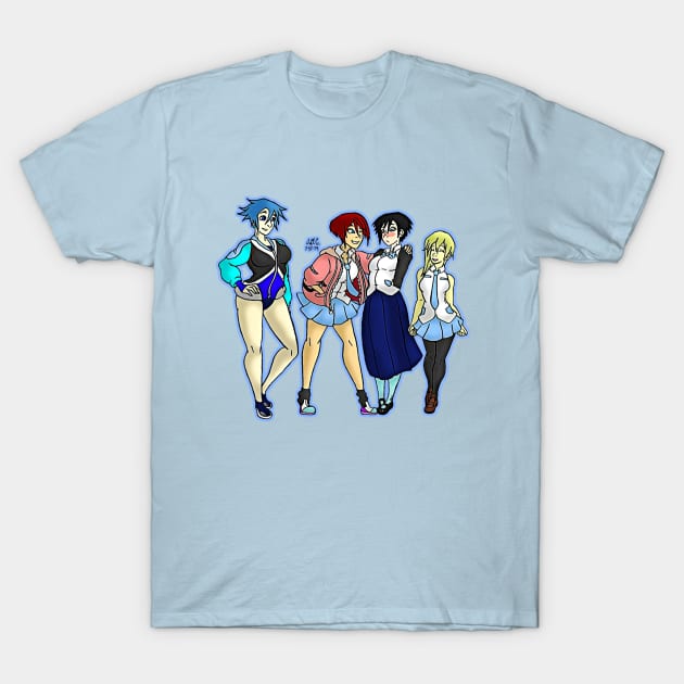 Kingdom Hearts High T-Shirt by TeeJay93